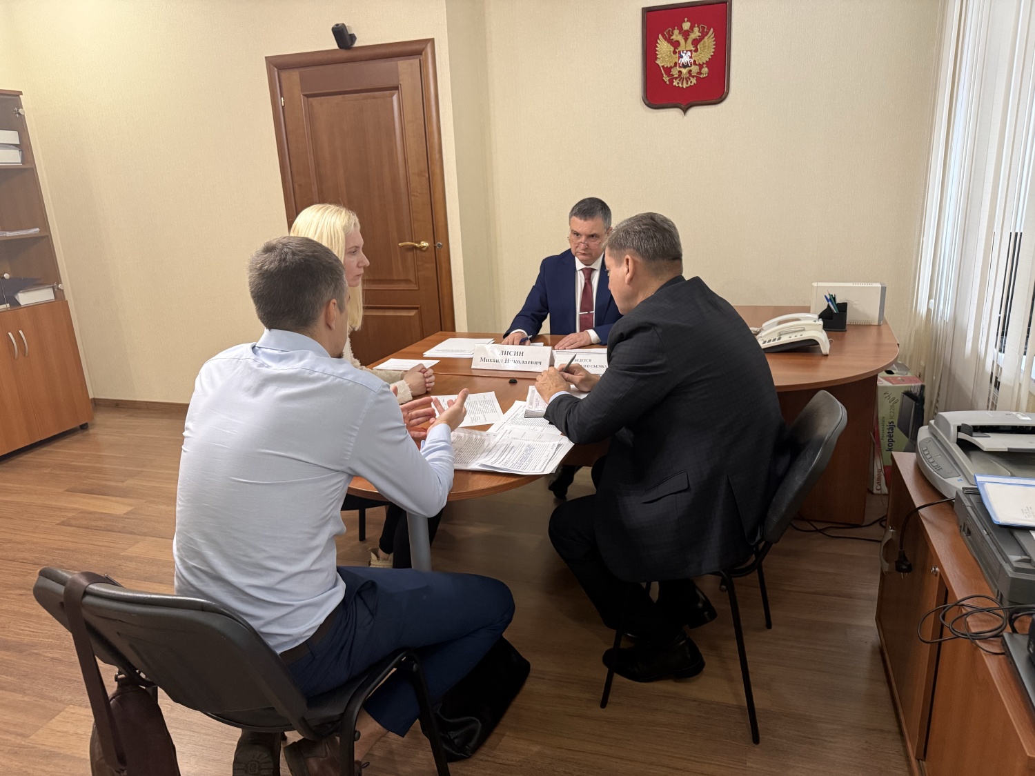 Михаил Лисин провёл приём представителей бизнеса в Приёмной Президента РФ